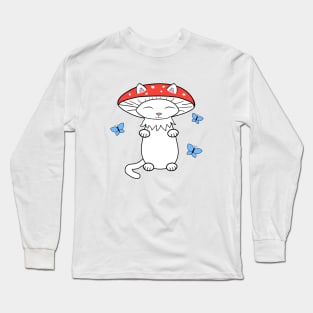 Mushroom cat Long Sleeve T-Shirt